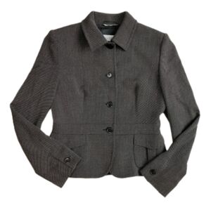 MaxMara Virgin Wool Blend Women's Blazer Jacket Button Up 2 Pockets Size 6